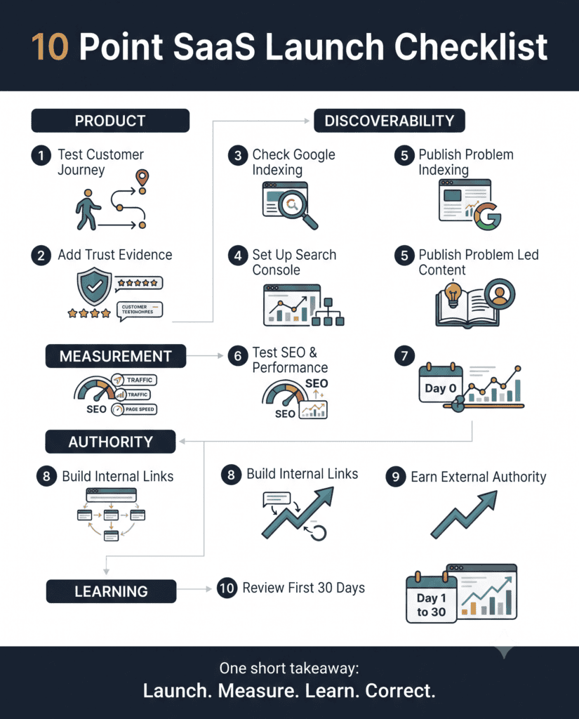 10 Point SAAS Launch Checklist.